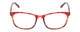 Front View of Calabria Prive Shawn Womens Reading Glasses in Crystal Red Tortoise Havana 56 mm