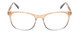 Front View of Calabria Prive Shawn Women Panthos Reading Glasses Cocoa Crystal Brown Gray 56mm