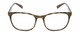 Front View of Calabria Prive Shawn Designer Reading Eye Glasses with Custom Cut Powered Lenses in Olive Green Marble Ladies Panthos Full Rim Acetate 56 mm