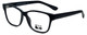 Profile View of Gotham Style 234 Designer Progressive Lens Blue Light Blocking Eyeglasses in Matte Black Mens Square Full Rim Acetate 56 mm