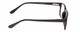 Side View of Gotham Premium Flex 42 Mens Square Designer Reading Glasses in Gloss Black 56 mm