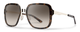 Profile View of Smith Aveline Unisex Sunglasses Tortoise Gold/Photochromic Polarized Brown 55 mm