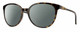 Profile View of Smith Optics Cheetah Designer Polarized Sunglasses with Custom Cut Smoke Grey Lenses in Alpine Tortoise Havana Matte Brown Gold Ladies Cateye Full Rim Acetate 54 mm