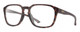 Profile View of Smith Optics Contour Designer Reading Eye Glasses with Custom Cut Powered Lenses in Matte Tortoise Havana Brown Gold Unisex Square Full Rim Acetate 56 mm