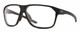 Profile View of Smith Optics Leadout Pivlock Designer Blue Light Blocking Eyeglasses in Matte Black Unisex Square Full Rim Acetate 63 mm