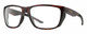 Profile View of Smith Optics Longfin Designer Progressive Lens Blue Light Blocking Eyeglasses in Matte Tortoise Havana Brown Gold Unisex Wrap Full Rim Acetate 59 mm