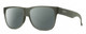 Profile View of Smith Optics Lowdown 2 Designer Polarized Sunglasses with Custom Cut Smoke Grey Lenses in Matte Moss Crystal Green Unisex Classic Full Rim Acetate 55 mm