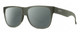 Profile View of Smith Optics Lowdown 2 Designer Polarized Reading Sunglasses with Custom Cut Powered Smoke Grey Lenses in Matte Moss Crystal Green Unisex Classic Full Rim Acetate 55 mm