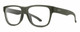 Profile View of Smith Optics Lowdown Slim 2 Designer Blue Light Blocking Eyeglasses in Matte Moss Crystal Green Unisex Classic Full Rim Acetate 53 mm