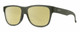 Profile View of Smith Optics Lowdown Slim 2 Designer Polarized Reading Sunglasses with Custom Cut Powered Sun Flower Yellow Lenses in Matte Moss Crystal Green Unisex Classic Full Rim Acetate 53 mm
