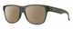 Profile View of Smith Optics Lowdown Slim 2 Designer Polarized Reading Sunglasses with Custom Cut Powered Amber Brown Lenses in Matte Moss Crystal Green Unisex Classic Full Rim Acetate 53 mm