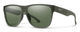 Profile View of Smith Lowdown XL 2 Unisex Sunglass Crystal/PC ChromaPop Polarized Gray Geen 60mm
