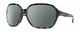 Profile View of Smith Optics Whitney Designer Polarized Sunglasses with Custom Cut Smoke Grey Lenses in Sky Tortoise Havana Blue Black Marble Ladies Oversized Full Rim Acetate 61 mm