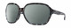 Profile View of Smith Optics Whitney Designer Polarized Reading Sunglasses with Custom Cut Powered Smoke Grey Lenses in Sky Tortoise Havana Blue Black Marble Ladies Oversized Full Rim Acetate 61 mm