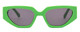 Front View of SITO SHADES AXIS Women's Designer Sunglasses in Neon Green Flash/Iron Gray 55 mm
