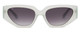 Front View of SITO SHADES AXIS Womens Sunglasses in Mercury White Crystal/Shadow Gradient 55mm
