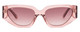 Front View of SITO SHADES AXIS Womens Sunglasses Rosewater Pink Crystal/Rosewood Gradient 55mm
