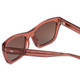 Close Up View of SITO SHADES BREAK OF DAWN Unisex Sunglasses Pink Crystal/Rosewood Gradient 54 mm