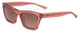 Profile View of SITO SHADES BREAK OF DAWN Unisex Sunglasses Pink Crystal/Rosewood Gradient 54 mm