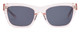 Front View of SITO SHADES BREAK OF DAWN Unisex Sunglass in Dew Clear Pink Crystal/Mirror 54 mm