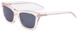 Profile View of SITO SHADES BREAK OF DAWN Unisex Sunglass in Dew Clear Pink Crystal/Mirror 54 mm
