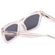 Close Up View of SITO SHADES BREAK OF DAWN Unisex Sunglass in Dew Clear Pink Crystal/Mirror 54 mm
