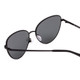Close Up View of SITO SHADES CANDI Unisex Aviator Designer Sunglasses Matte Black/Iron Gray 59 mm