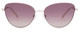 Front View of SITO SHADES CANDI Unisex Aviator Designer Sunglasses Silver/Quartz Gradient 59mm