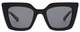 Front View of SITO SHADES CULT VISION Women's Cat Eye Designer Sunglasses Black/Iron Gray 51mm