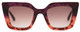 Front View of SITO SHADES CULT VISION Cateye Sunglasses Purple Tortoise/Rosewood Gradient 51mm