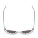 Top View of SITO SHADES DIRTY EPIC Cateye Sunglasses White Grey Crystal/Shadow Gradient 55mm
