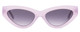 Front View of SITO SHADES DIRTY EPIC Cat Eye Sunglasses Wild Orchid Purple Crystal/Smoke 55 mm