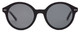 Front View of SITO SHADES DIXON Unisex Round Full Rim Designer Sunglasses Black/Iron Gray 52mm