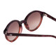 Close Up View of SITO SHADES DIXON Unisex Round Sunglasses Purple Tortoise/Rosewood Gradient 52mm