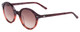 Profile View of SITO SHADES DIXON Unisex Round Sunglasses Purple Tortoise/Rosewood Gradient 52mm