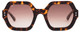 Front View of SITO SHADES FOXY Women's Sunglasses Honey Tortoise Havana/Rosewood Gradient 52mm