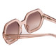 Close Up View of SITO SHADES FOXY Women's Sunglasses Sirocco Pink Crystal/Rosewood Gradient 52 mm