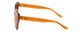 Side View of SITO SHADES GOOD LIFE Womens Designer Sunglasses Amber Orange Crystal/Brown 54mm
