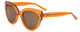 Profile View of SITO SHADES GOOD LIFE Womens Designer Sunglasses Amber Orange Crystal/Brown 54mm