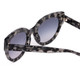 Close Up View of SITO SHADES GOOD LIFE Womens Round Sunglasses Black Grey Tortoise/Gray Blue 54mm