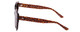 Side View of SITO SHADES GOOD LIFE Women's Round Designer Sunglasses Amber Cheetah/Brown 54mm