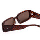 Close Up View of SITO SHADES INNER VISION Women's Designer Sunglasses in Amber Cheetah/Brown 56mm
