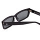 Close Up View of SITO SHADES NIGHT IN MOTION Unisex Square Designer Sunglass Black/Iron Gray 57mm