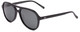 Profile View of SITO SHADES NIGHTFEVER Unisex Aviator Full Rim Sunglass in Black/Iron Gray 58 mm
