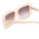 Close Up View of SITO SHADES PAPILLION Womens Sunglasses Vanilla Pink Crystal/Minky Gradient 56mm