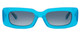 Front View of SITO SHADES REACHING DAWN Womens Sunglasses in Caribbean Blue/Aqua Gradient 51mm