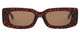 Front View of SITO SHADES REACHING DAWN Womens Designer Sunglasses in Amber Cheetah/Brown 51mm