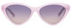 Front View of SITO SHADES SEDUCTION Cat Eye Sunglasses in Purple Crystal/Indigo Gradient 57 mm