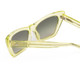 Close Up View of SITO SHADES WONDERLAND Womens Cat Eye Sunglasses Limeade Green Crystal/Dusk 54mm