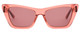 Front View of SITO SHADES WONDERLAND Cat Eye Sunglasses Watermelon Pink Crystal/Rosewood 54 mm